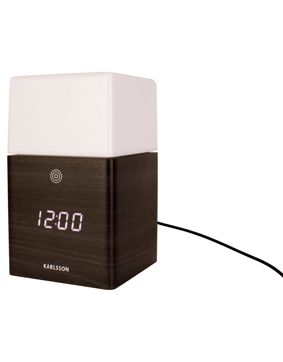 Karlsson KA5798BK Frosted Light LED Black herätyskello