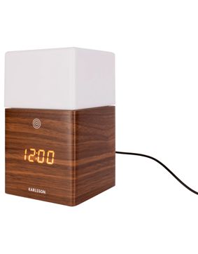Karlsson KA5798DW Frosted Light LED Dark Wood herätyskello