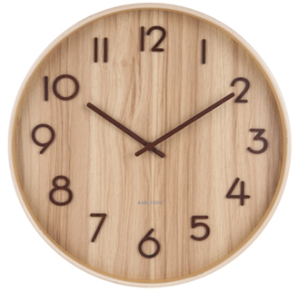 Karlsson Pure Medium vaalea seinäkello KA5809WD 40cm