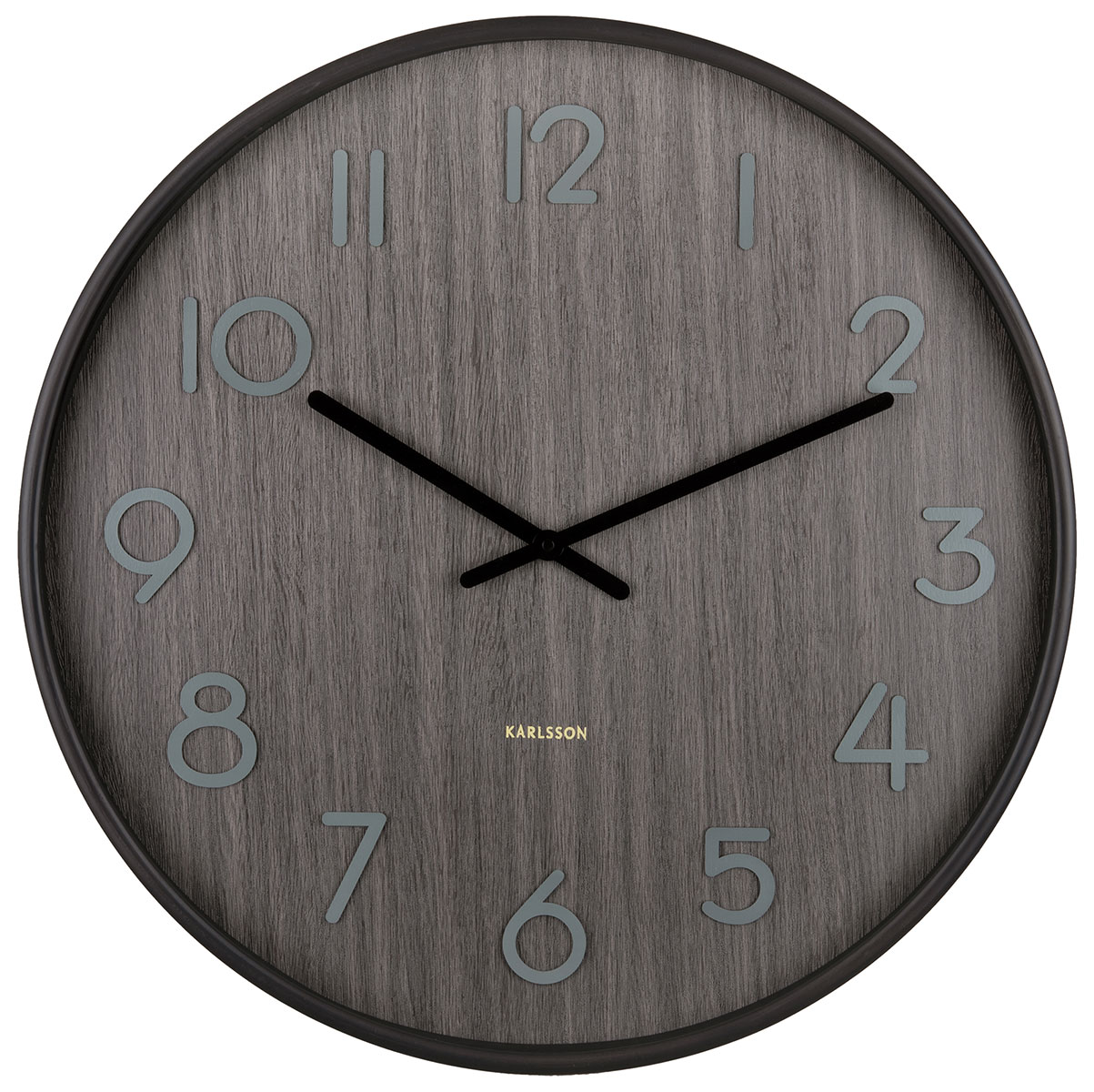 Karlsson Pure large seinäkello walnut wood 60 cm KA5810WN