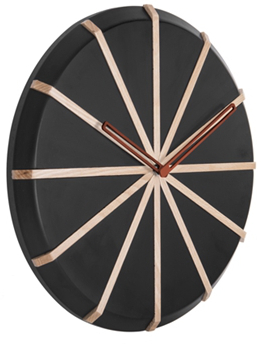 Karlsson Lines musta 35 cm seinäkello KA5829