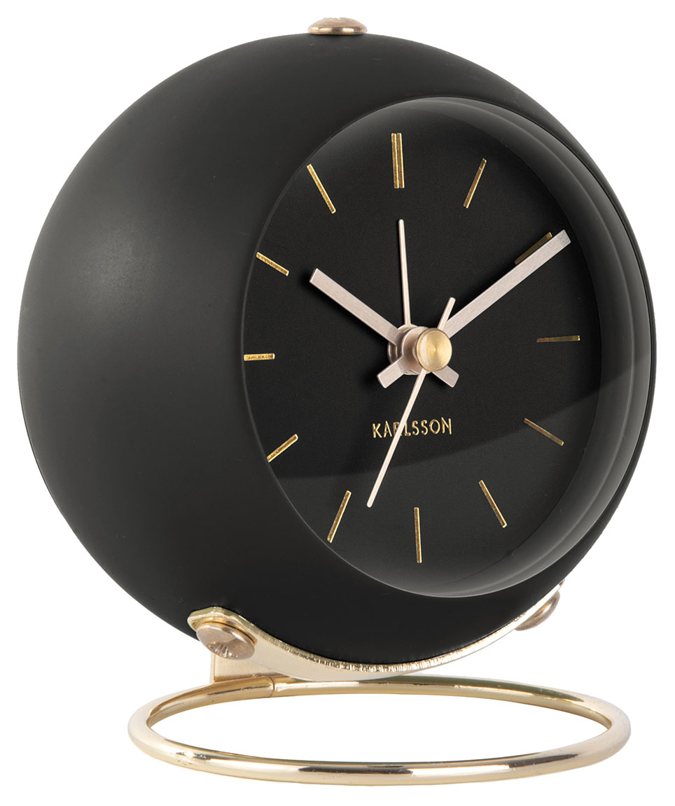 Karlsson KA5833BK herätyskello Globe Black