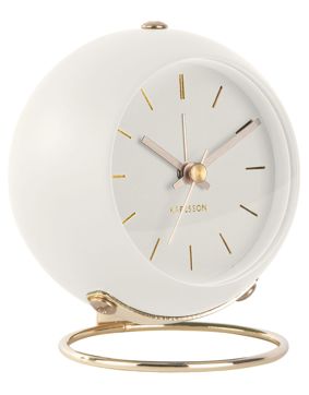 Karlsson KA5833WH herätyskello Globe White