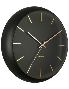 Karlsson Globe KA5840BK musta seinäkello 40 cm