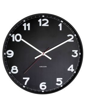Karlsson KA5847BK New Classic Medium Black seinäkello 40,6 cm