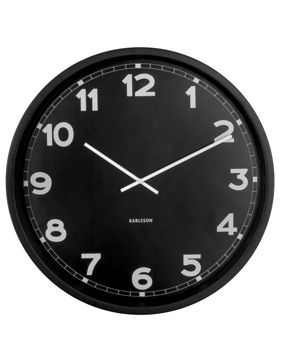 Karlsson KA5848BK New Classic Large Black seinäkello 60 cm