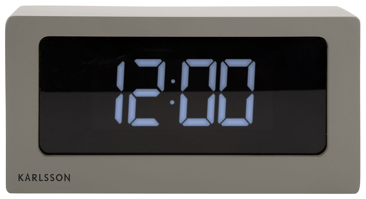 Karlsson Boxed LED Warm Grey herätyskello KA5868WG