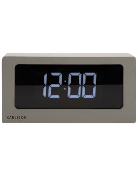 Karlsson Boxed LED Warm Grey herätyskello KA5868WG