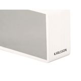 Karlsson Silver Mirror LED White Wood Veneer herätyskello KA5879WH