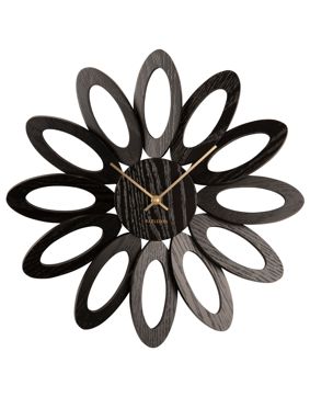 Karlsson Fiore Wood Veneer Black seinäkello KA5891BK