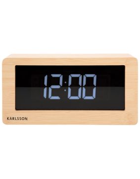 Karlsson Boxed LED Light Wood Veneer pöytäkello KA5899WD