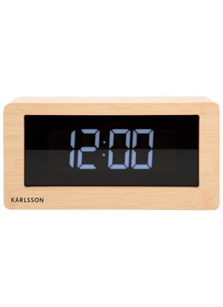 Karlsson Boxed LED Light Wood Veneer pöytäkello KA5899WD