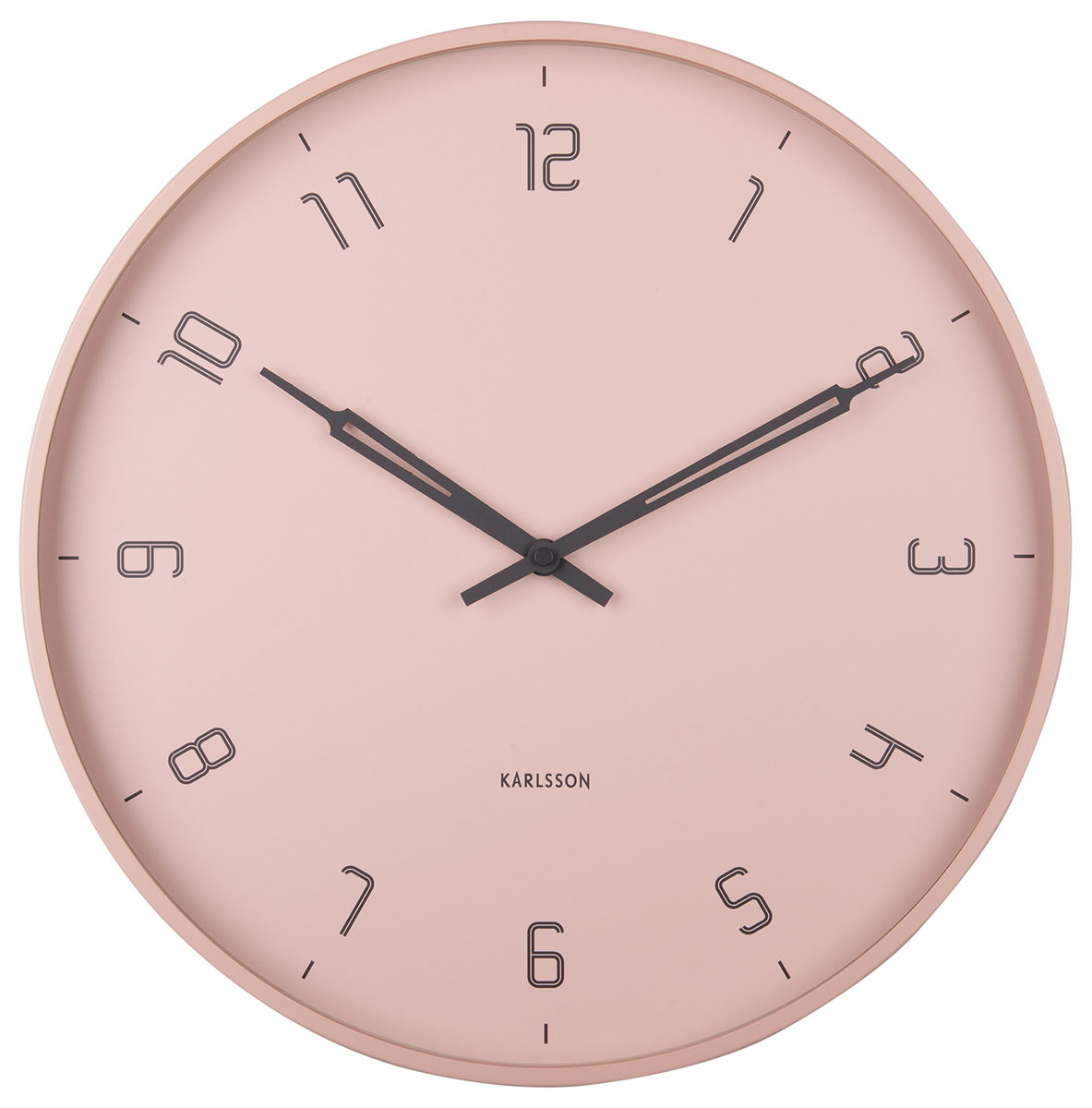 Karlsson seinäkello Stark iron matt faded pink 40 cm KA5950PI