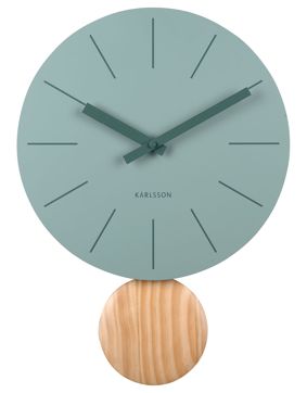 Karlsson seinäkello Arlo Pendulum matt jungle green KA5967GR