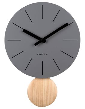 Karlsson seinäkello Arlo Pendulum matt dark grey KA5967GY
