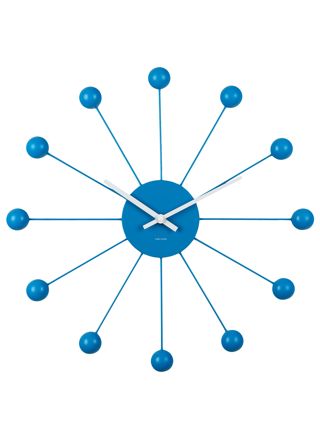 Karlsson seinäkello Funky Spider bright blue KA5977BB