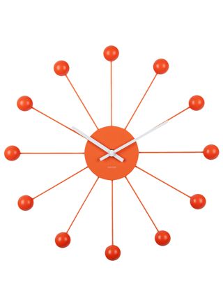 Karlsson seinäkello Funky Spider bright orange KA5977OR