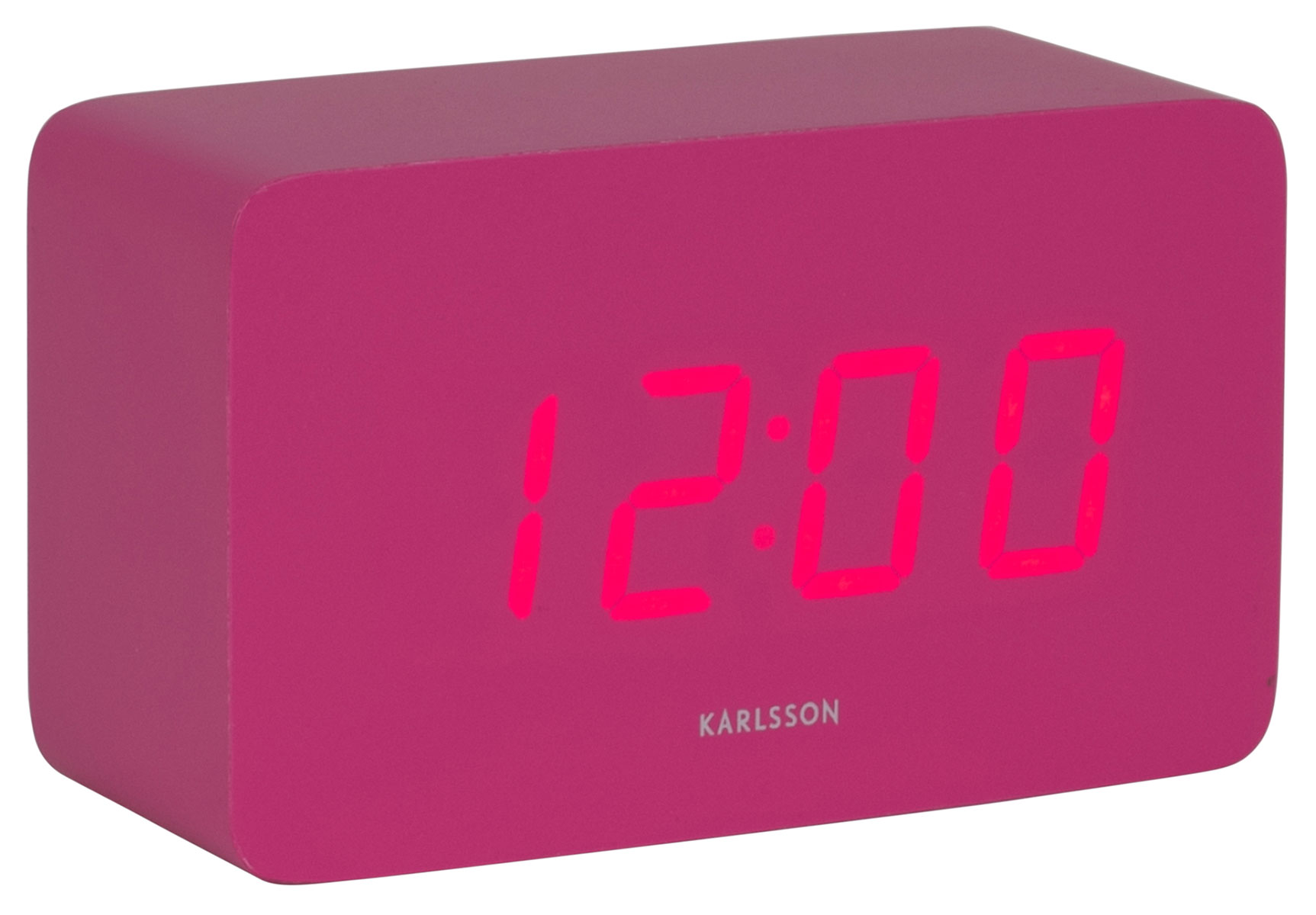 Karlsson herätyskello Spry Tube LED bright pink KA5983BP