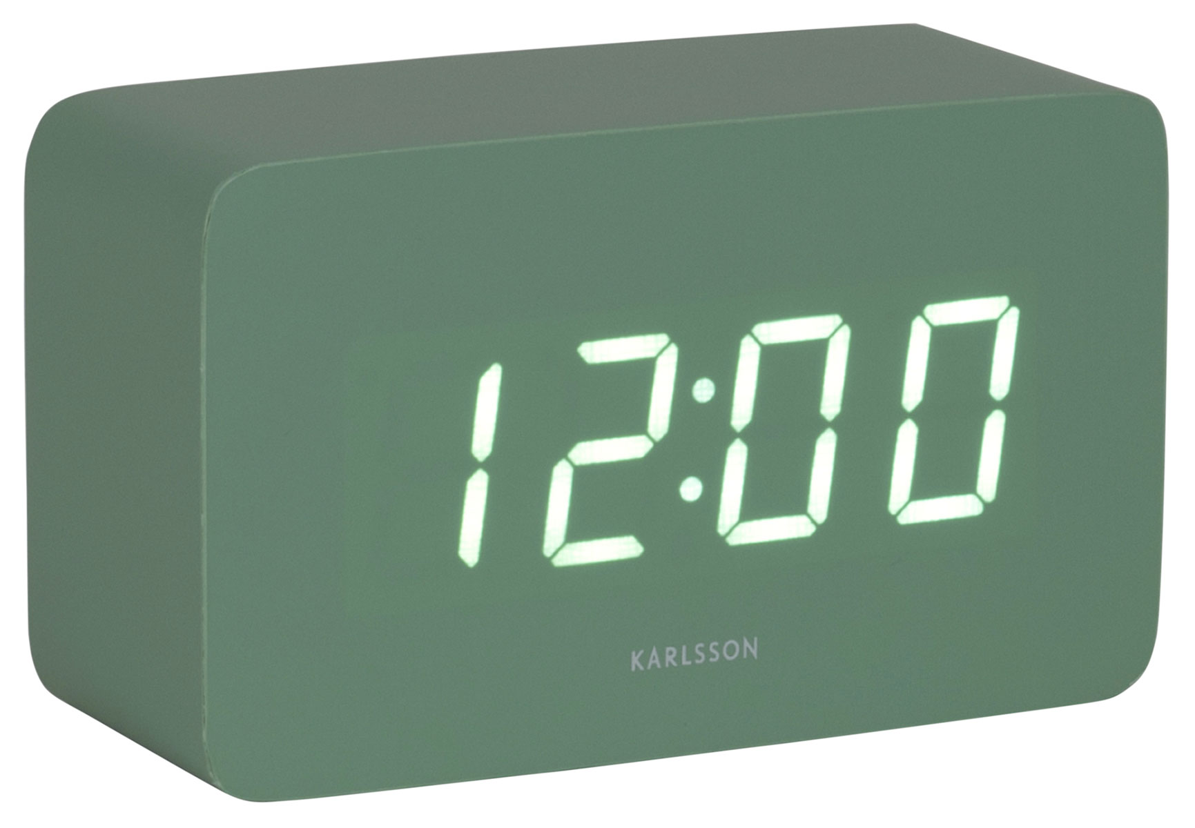 Karlsson herätyskello Spry Tube LED grayed jade KA5983GR