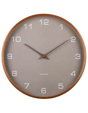 Karlsson seinäkello Acento wood light grey KA5993GY