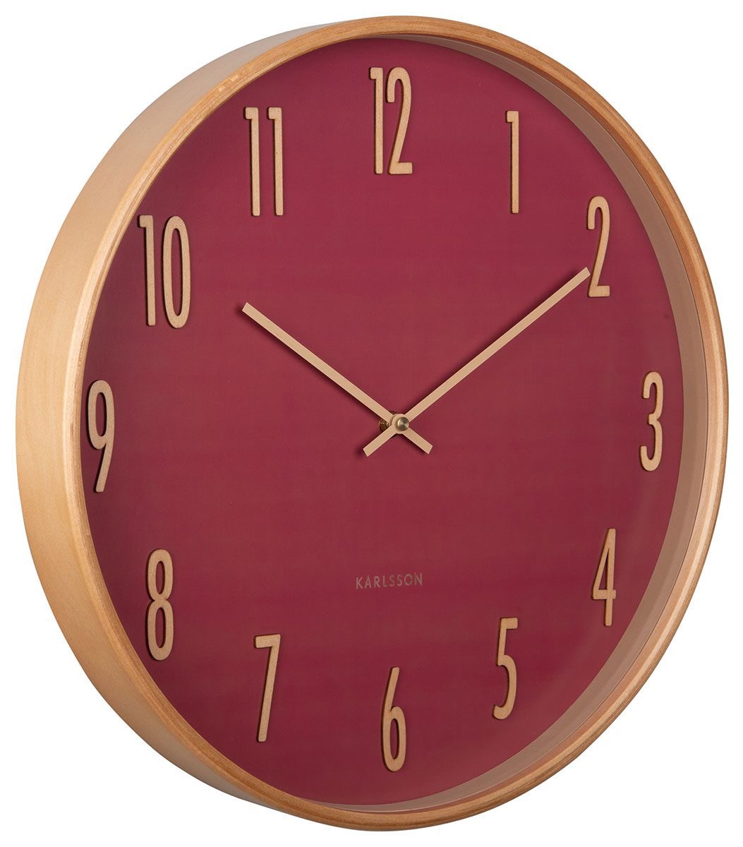 Karlsson seinäkello Gracil blush red KA5996RD