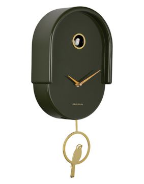 Karlsson seinäkello Tweet luxury green KA6069GR