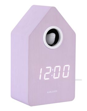 Karlsson herätyskello Cuckoo LED soft purple KA6070PU