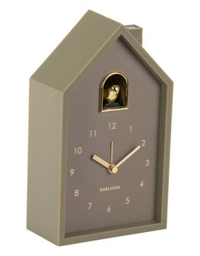 Karlsson herätyskello Modern Cuckoo Oro luxury green KA6077GR