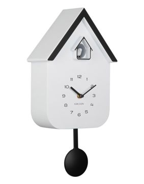 Karlsson seinäkello Dupla Color Cuckoo white KA6081WH