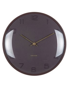 Karlsson seinäkello Fuerte Dome earth brown KA6084BR