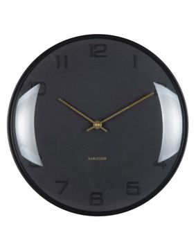 Karlsson seinäkello Fuerte Dome black KA6084BK