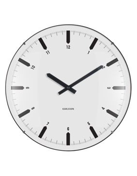 Karlsson seinäkello Realista Dome white KA6086WH