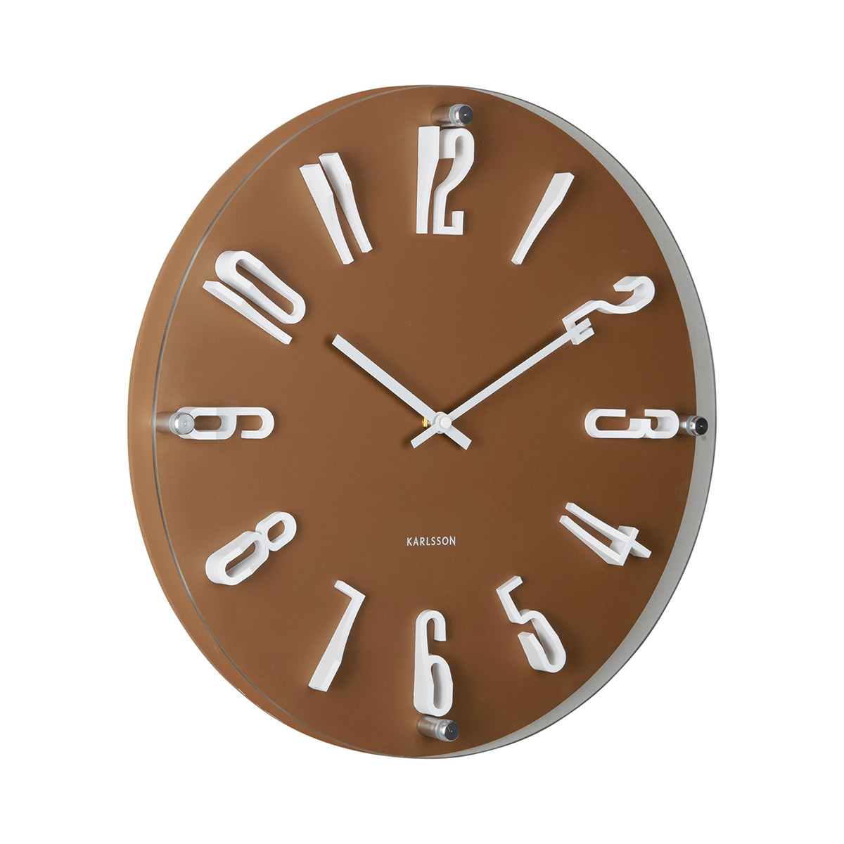 Karlsson seinäkello Esencia Elevated mocha brown KA6090BR