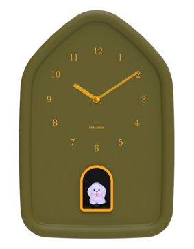 Karlsson seinäkello Modern Doggy luxury green KA6098GR