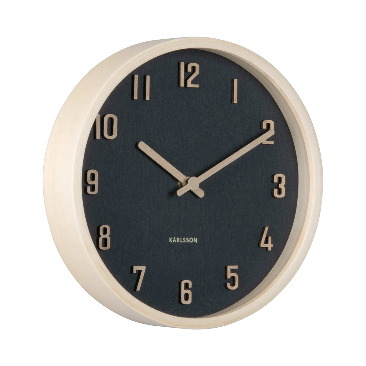 Karlsson seinäkello Nervadura Small black KA6116BK