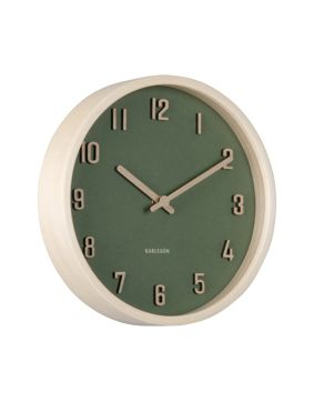 Karlsson seinäkello Nervadura Small green KA6116GR
