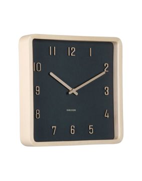 Karlsson seinäkello Nervadura Square black KA6118BK