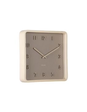 Karlsson seinäkello Nervadura Square soft brown KA6118BR