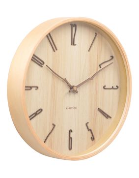 Karlsson seinäkello Rama light wood KA6139WD