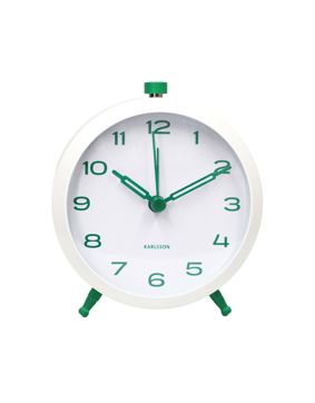 Karlsson herätyskello Button Retro retro green KA6143GR