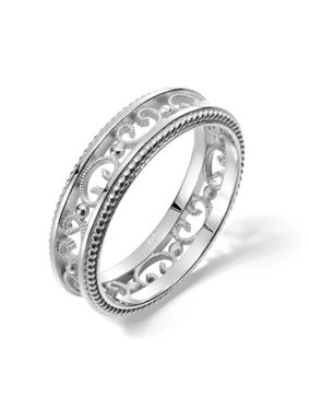 Kalevala Filigraani 5 mm valkokultasormus 541000500