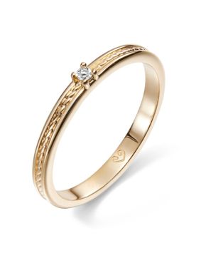 Kalevala Ikiaikainen 0.02 ct timanttisormus kulta 141000111D