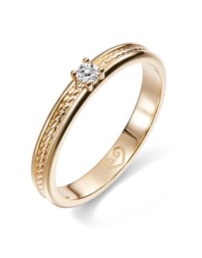 Kalevala Ikiaikainen 0.06 ct timanttisormus kulta 141000115D