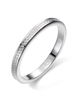 Kalevala Ikiaikainen valkokultasormus 2.3 mm 541000110