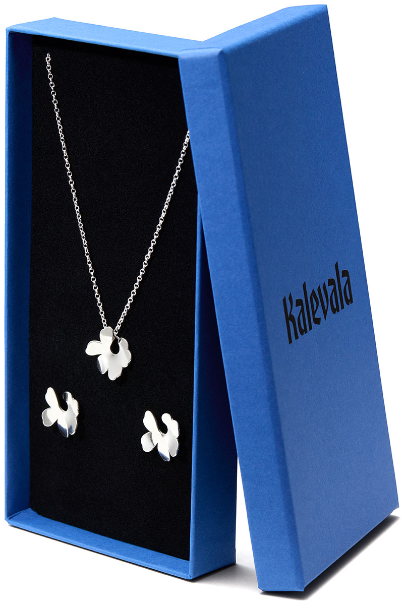 Kalevala Unikko lahjasetti hopea 291001203