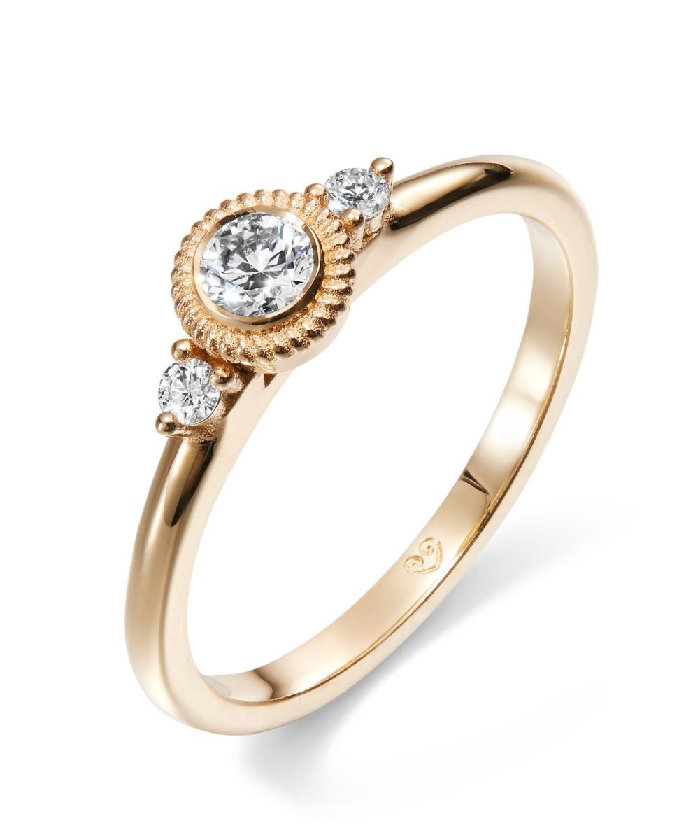 Kalevala Valittu kolmikivinen 0.23 ct laboratoriotimanttisormus kulta 141000003L