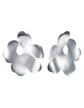 Kalevala x Marimekko Unikko korvakorut isot hopea 261001201T