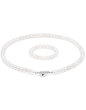 Kastehelmikaulakoru KH-1valk/32+10cm