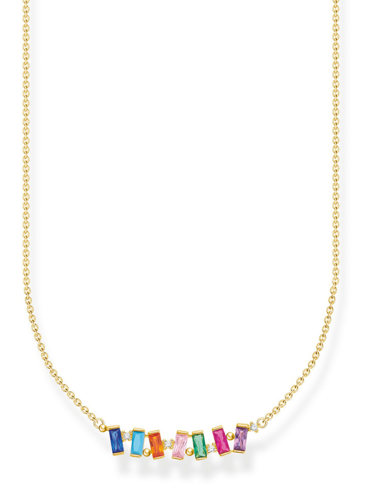 Thomas Sabo kaulakoru colourful stones, gold KE2095-488-7-L45V