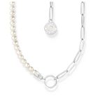 Thomas Sabo Charm Club Charmista white pearls kaulakoru KE2189-158-14-L45v